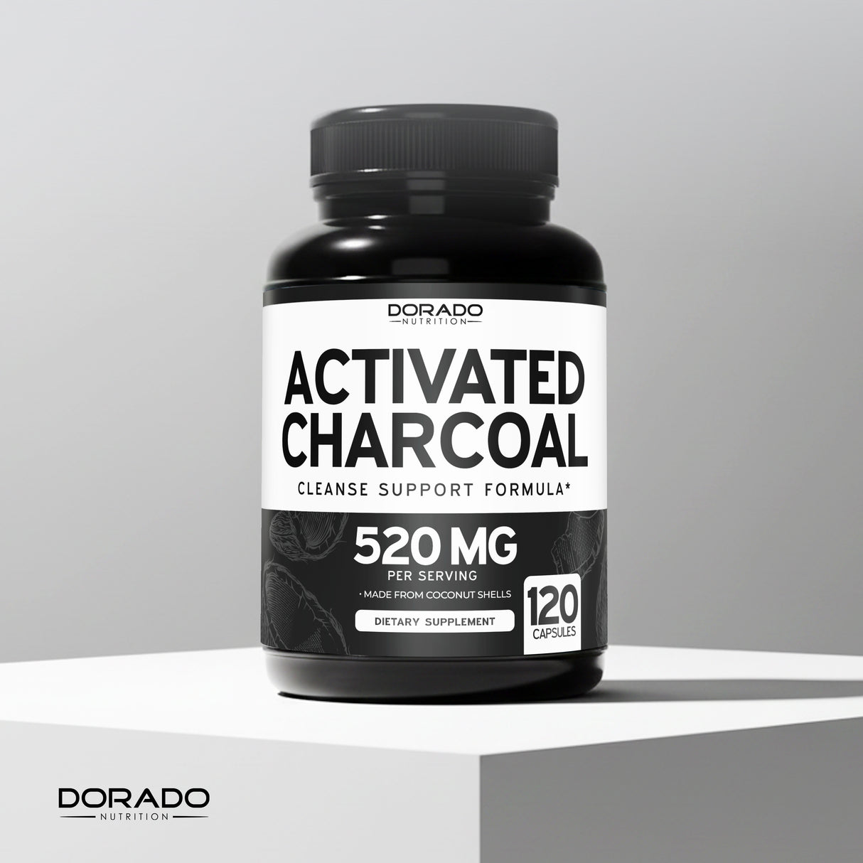 Organic Activated Charcoal Pills (120 Capsules)