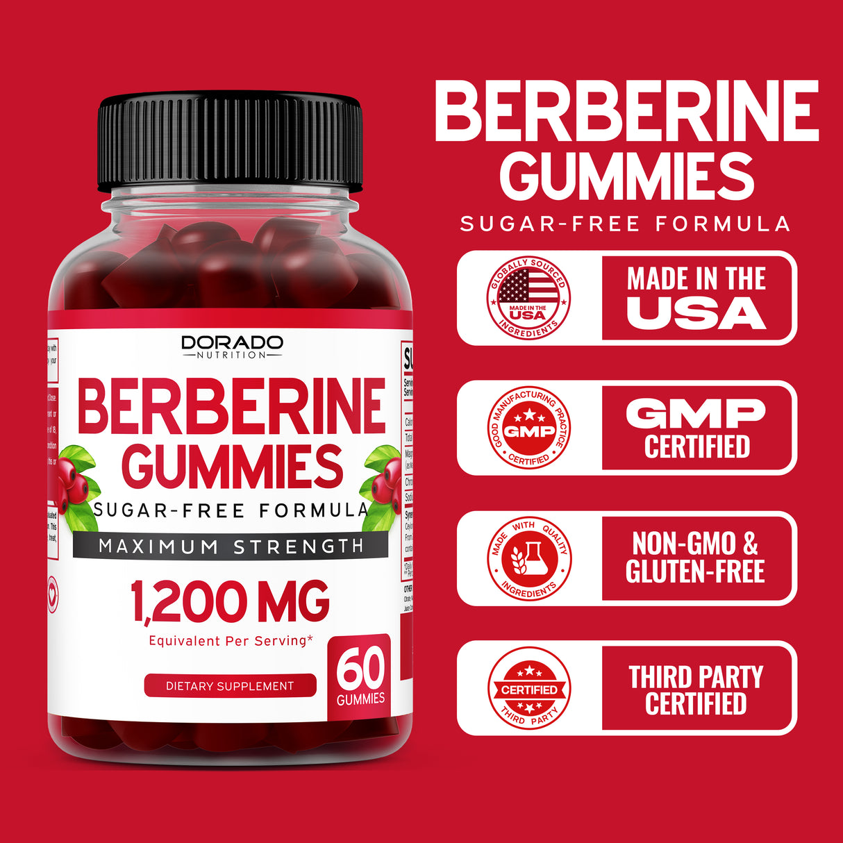 Berberine Gummies -  (60 Gummies)