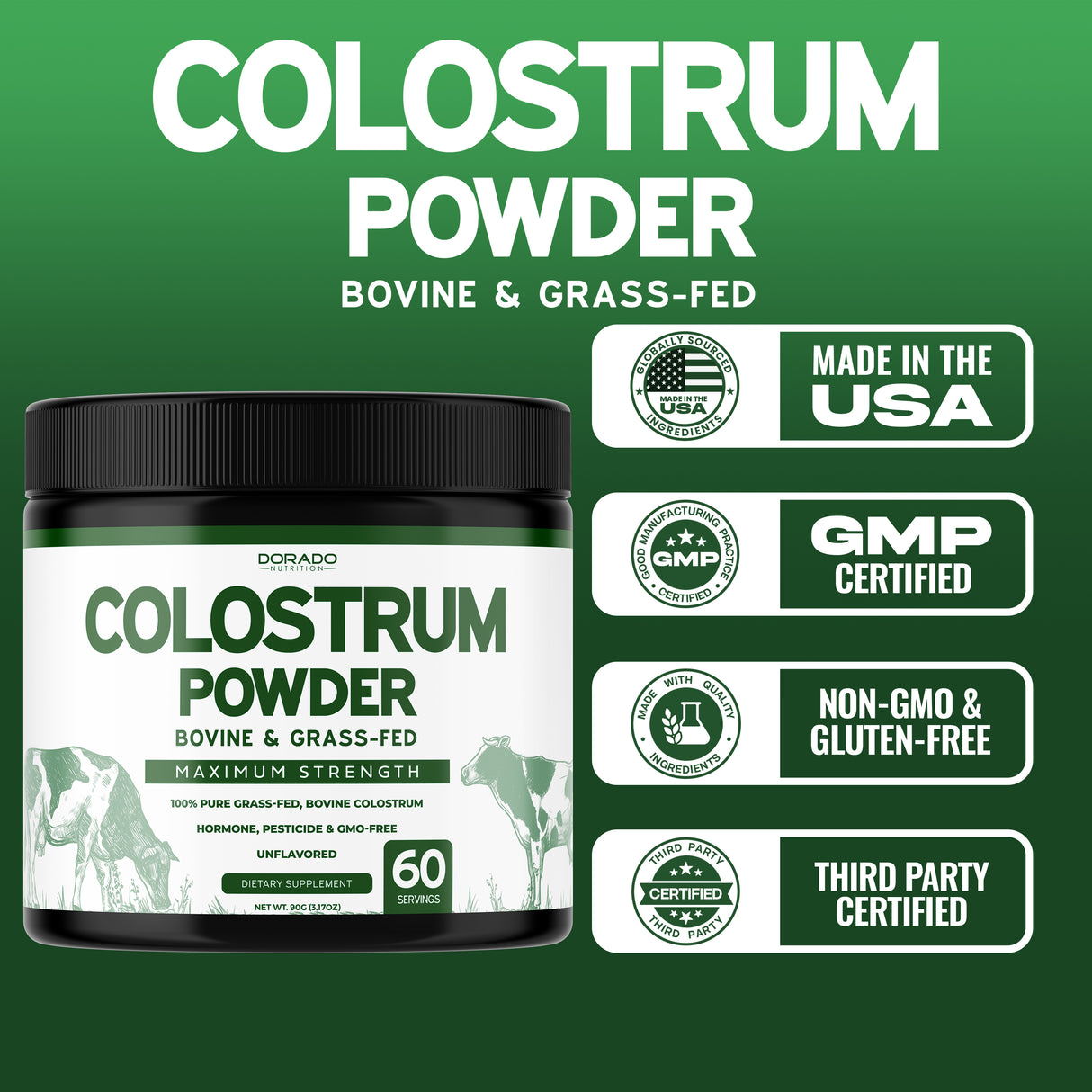 Colostrum Supplement Powder (90g)
