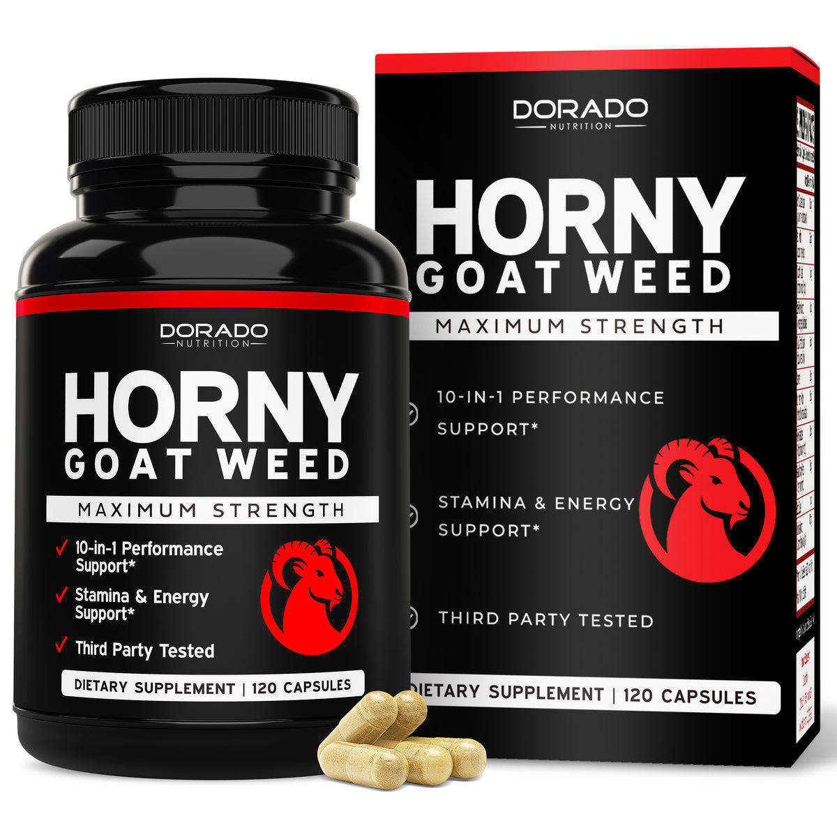 Horny Goat Weed For Men and Women (120 Count)