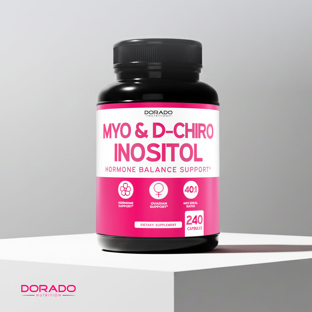 Myo-Inositol & D-Chiro Inositol Supplement For Women (240 Capsules)