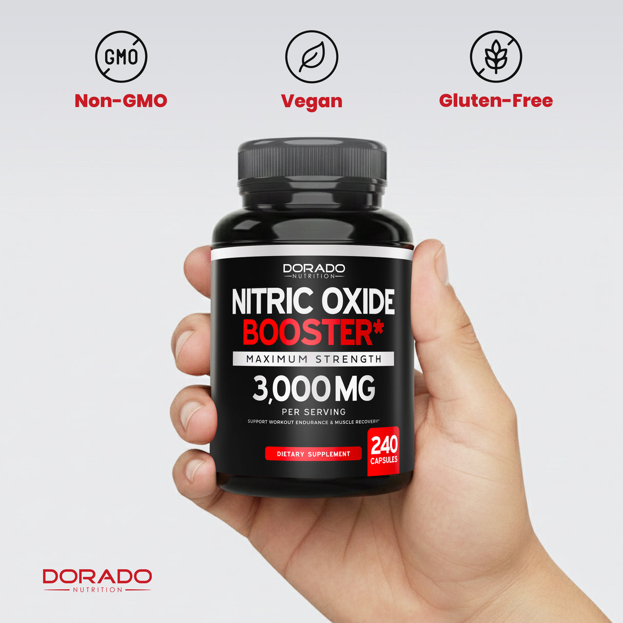 Nitric Oxide Support* Supplement for Men (240 Count)