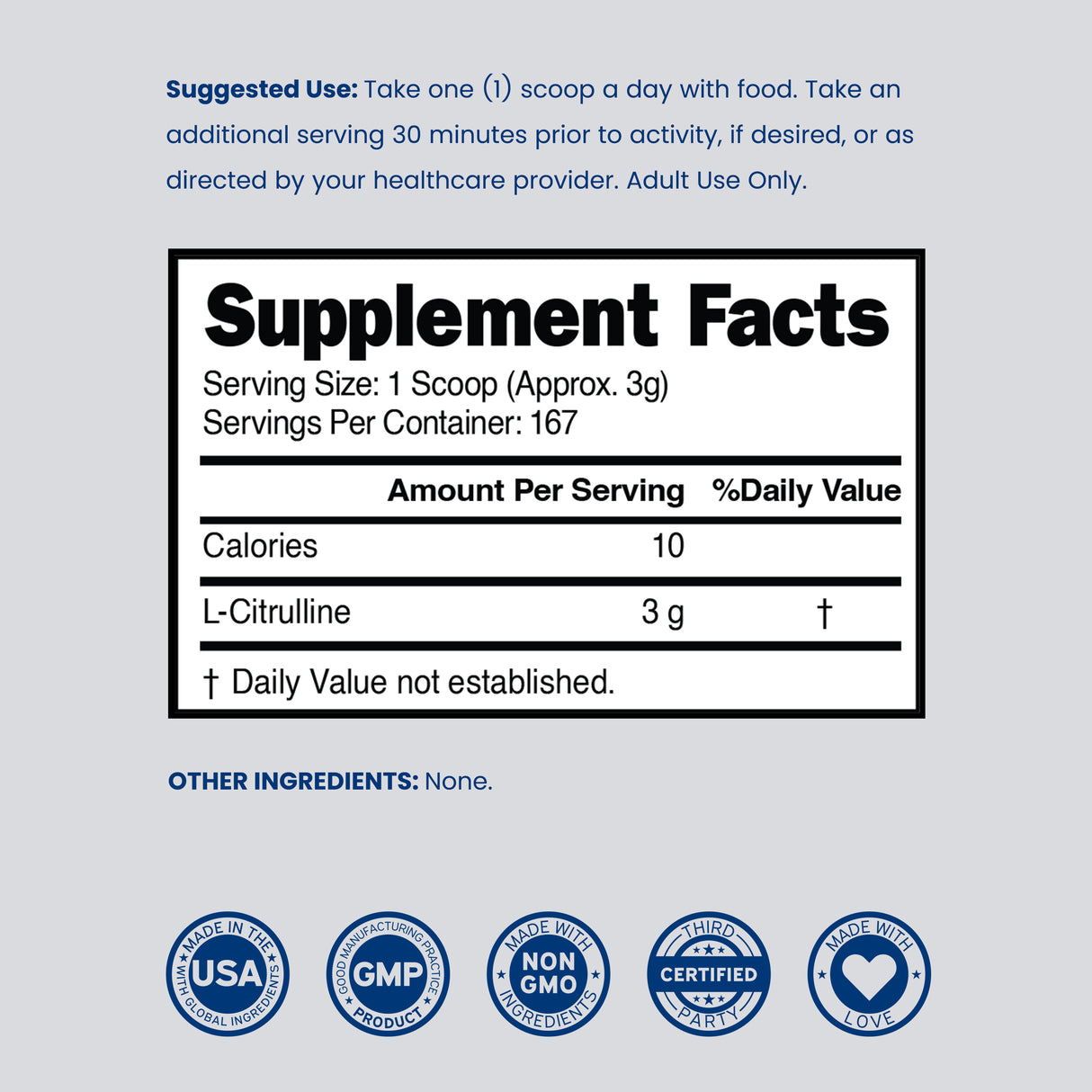 L-Citrulline Powder (3g)