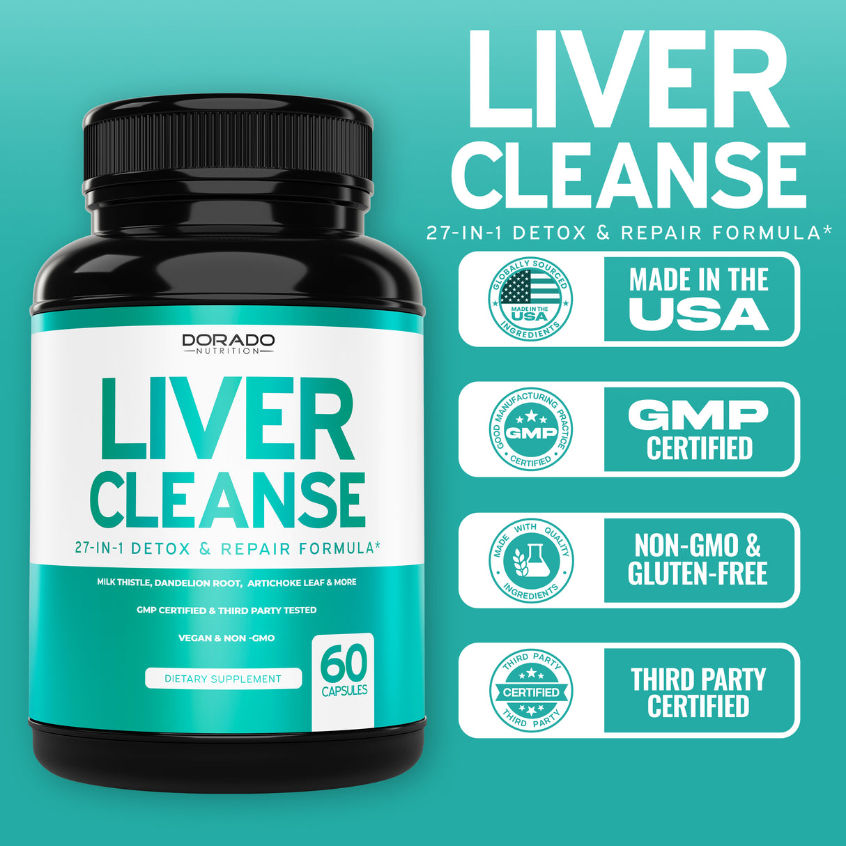 Liver Cleanse Detox - (60 Capsules)