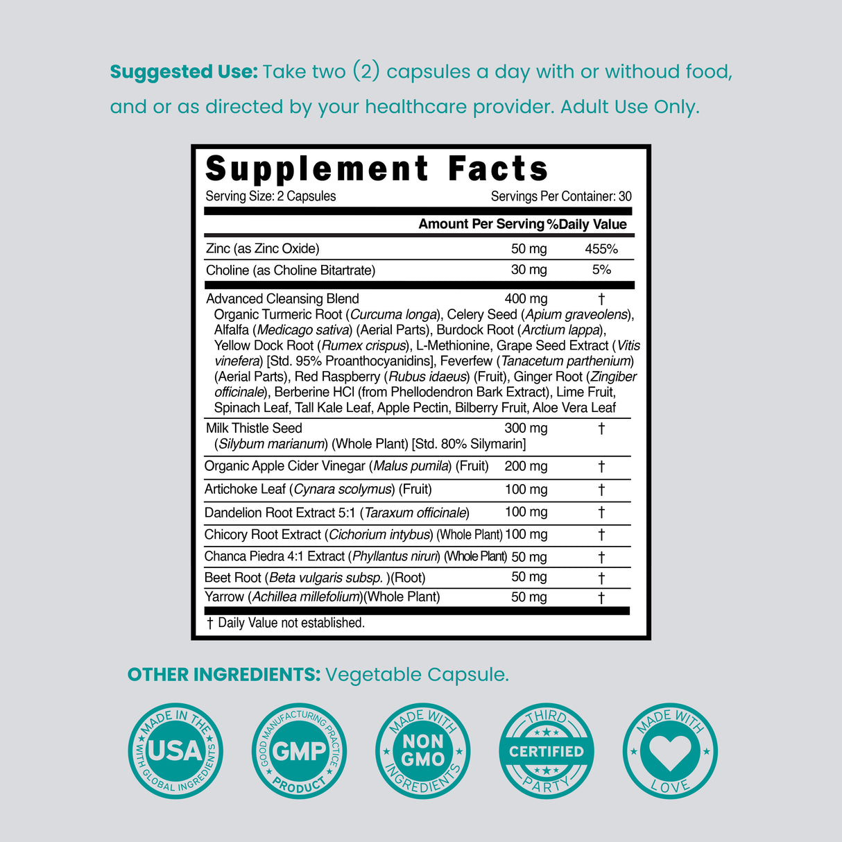 Liver Cleanse Support* - (60 Capsules)