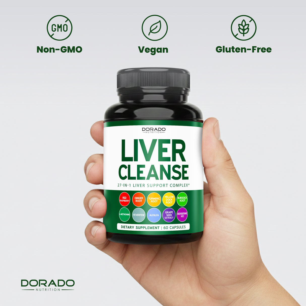 Liver Cleanse Detox & Repair Support* (27 in 1 Formula) - 60 Capsules