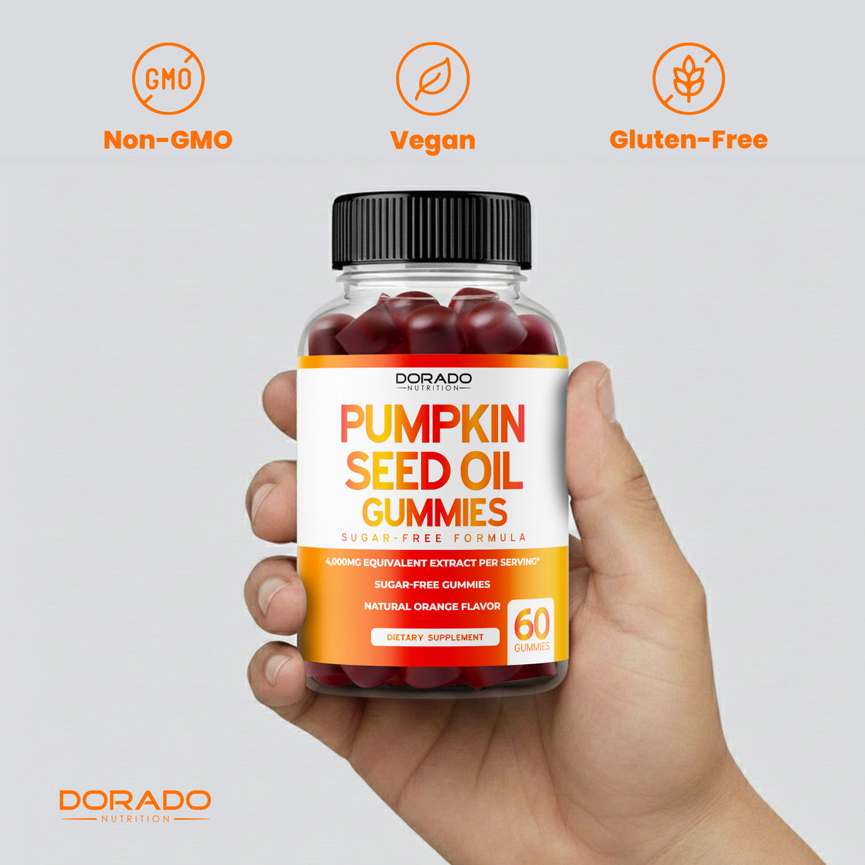 Pumpkin Seed Oil Gummies - (60 Gummies)