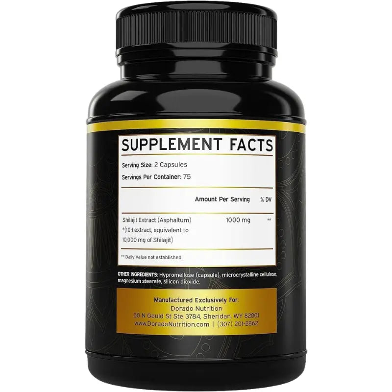 Shilajit Pure Himalayan Capsules 10,000mg