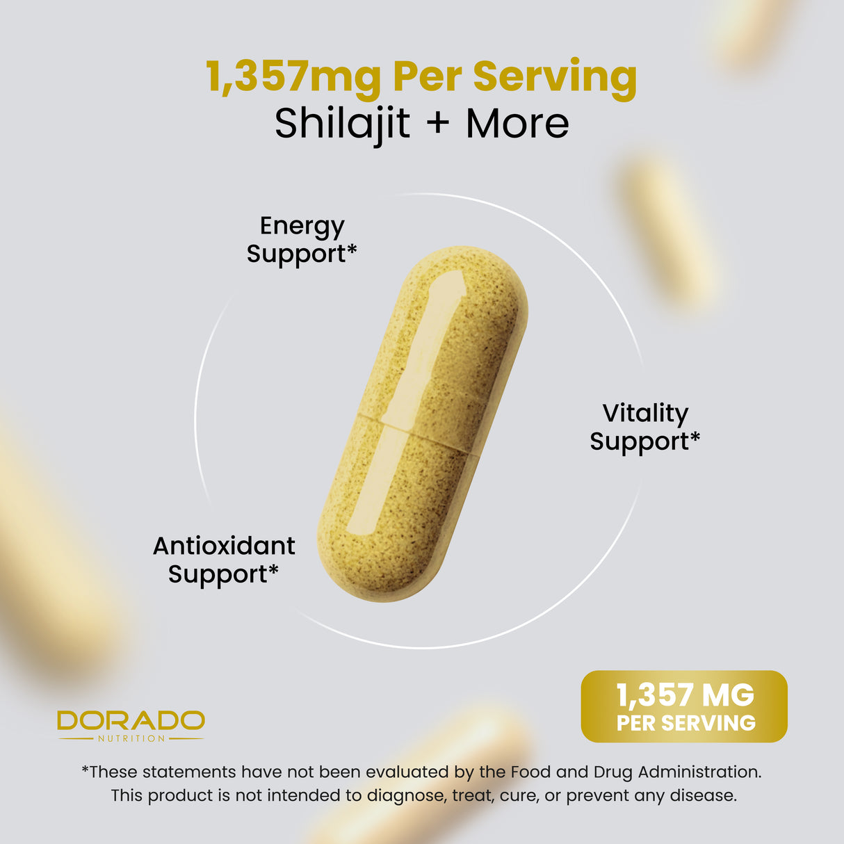 Shilajit Supplement For Men & Women (60 Capsules)