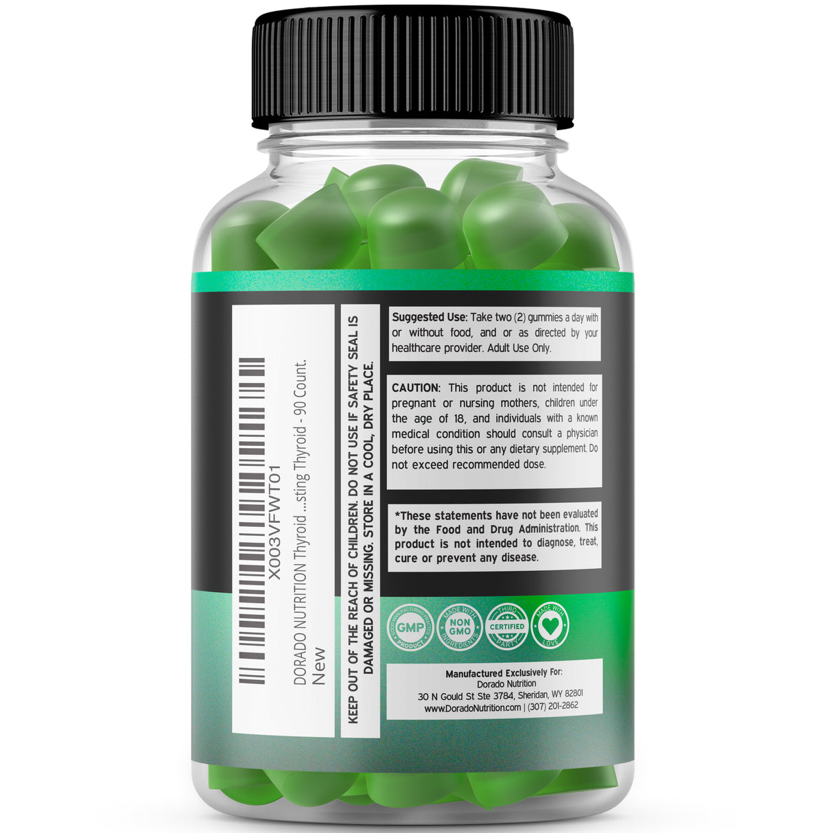 Thyroid Support* For Women & Men (90 Gummies)