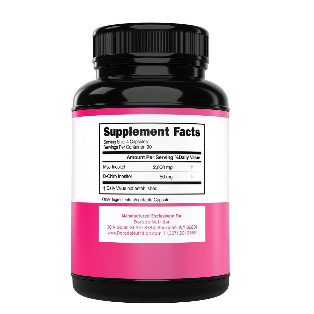 Myo-Inositol & D-Chiro Inositol Supplement For Women (360 Capsules)