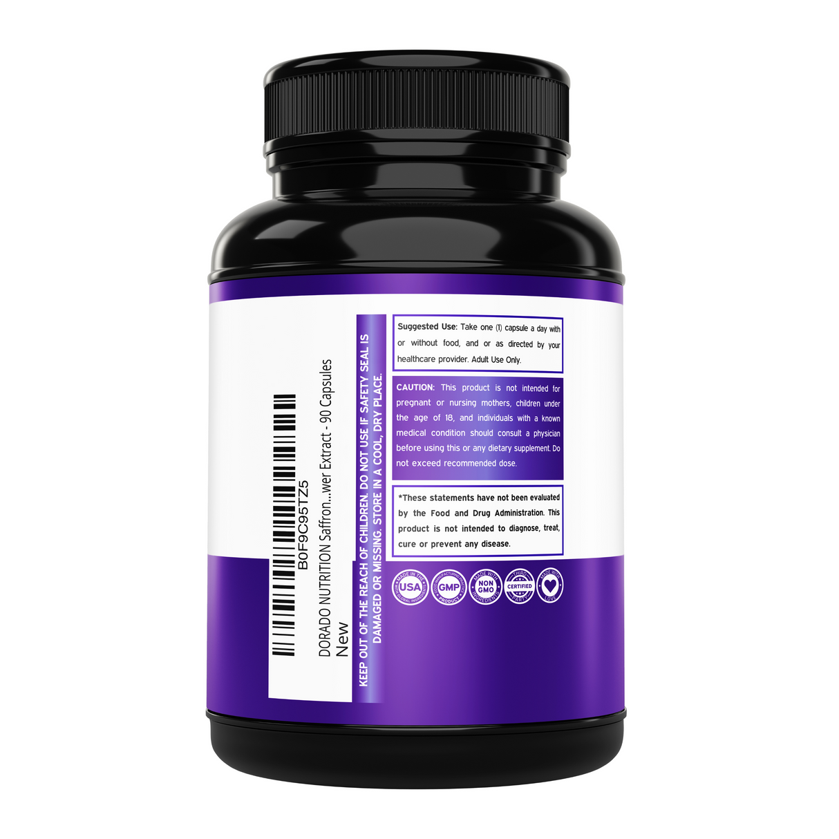 Saffron Flower Extract Supplement (90 Capsules) Women & Men