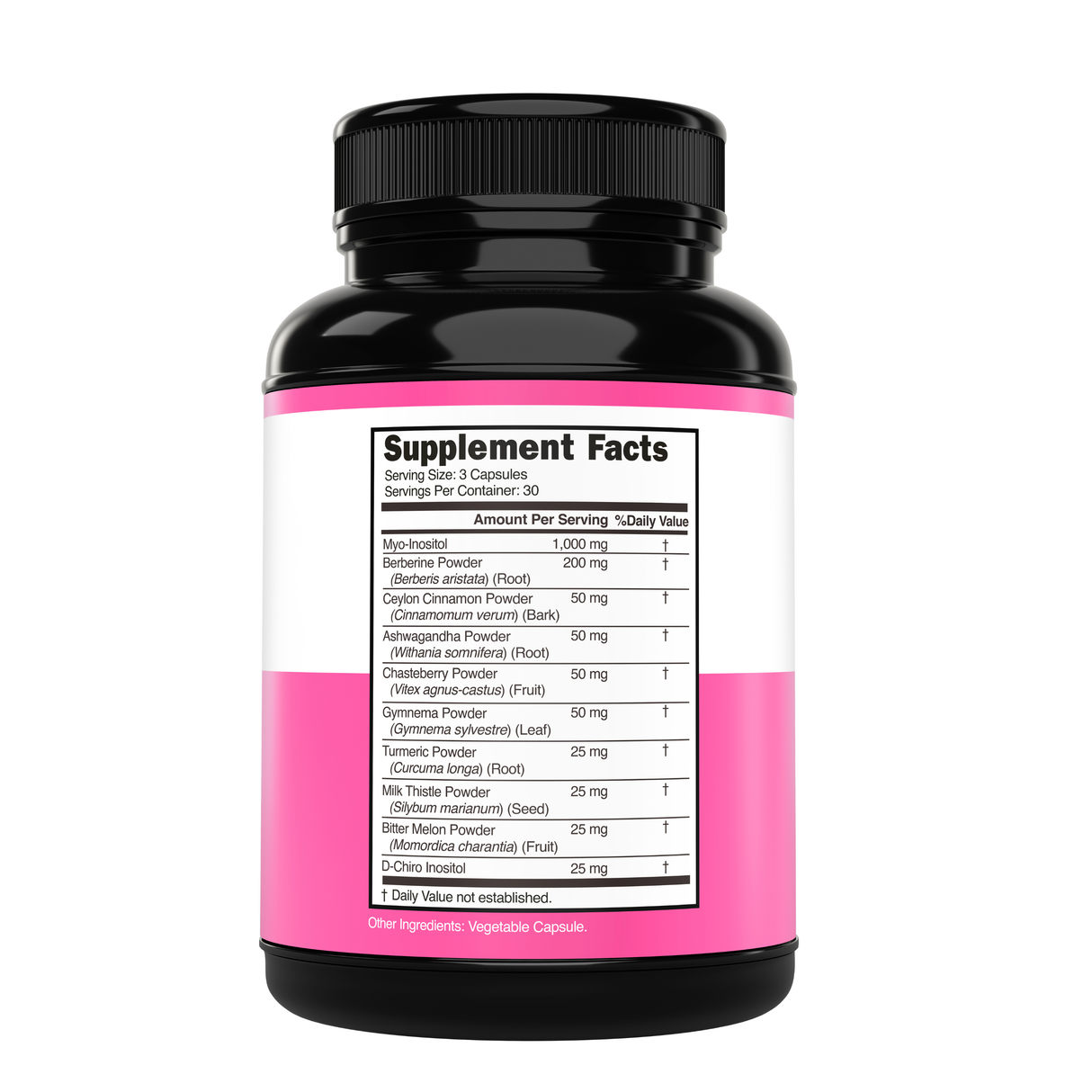 Myo-Inositol & D-Chiro Inositol Supplement for Women (90 Capsules)