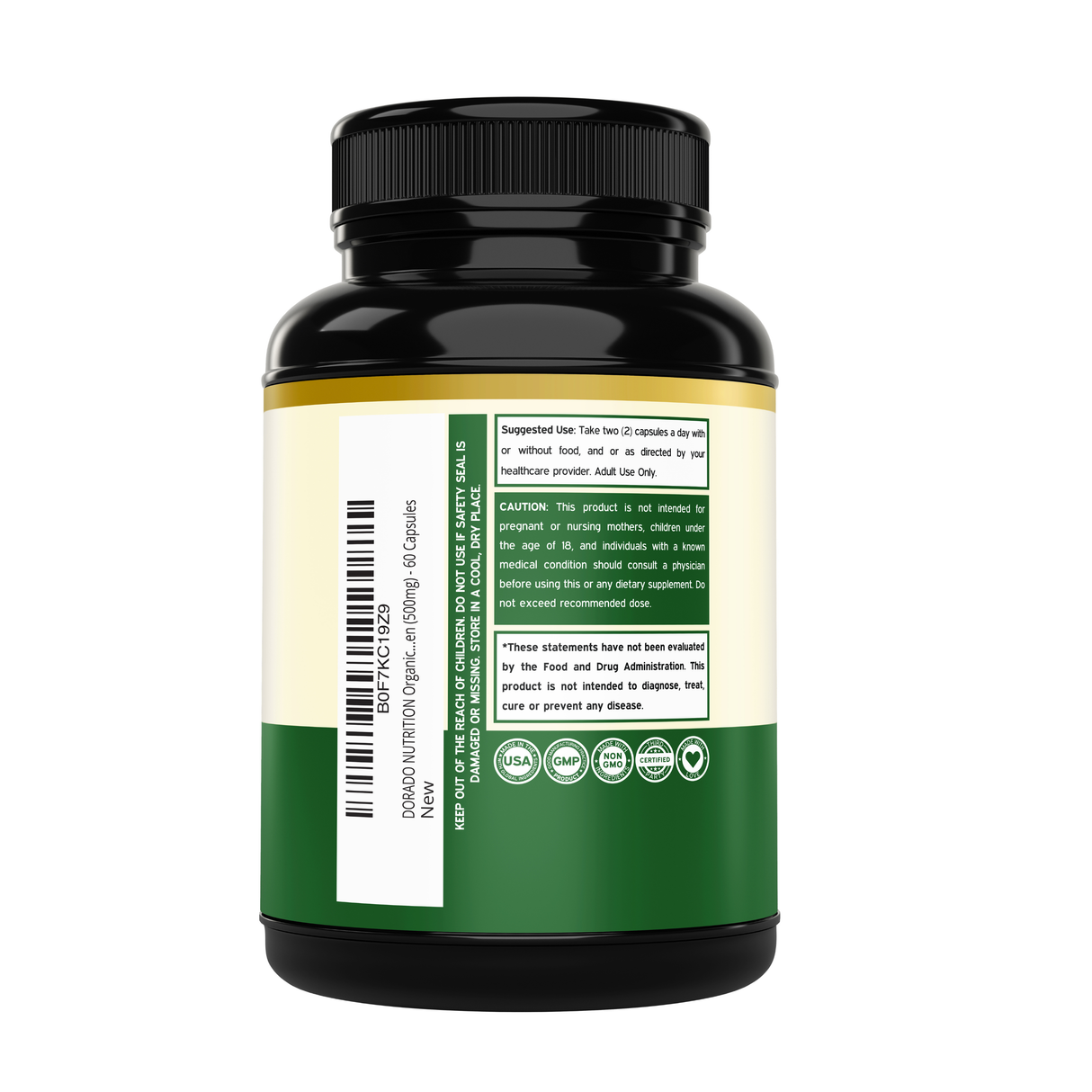 Organic Tongkat Ali for Men (60 Capsules)