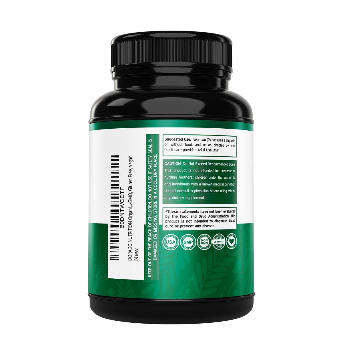 Organic Shatavari Capsules (180 Capsules)