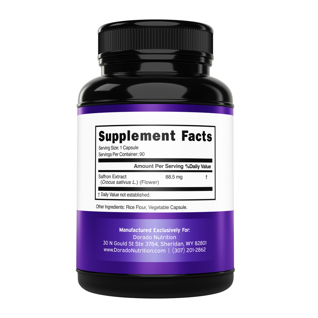 Saffron Flower Extract Supplement (90 Capsules) Women & Men