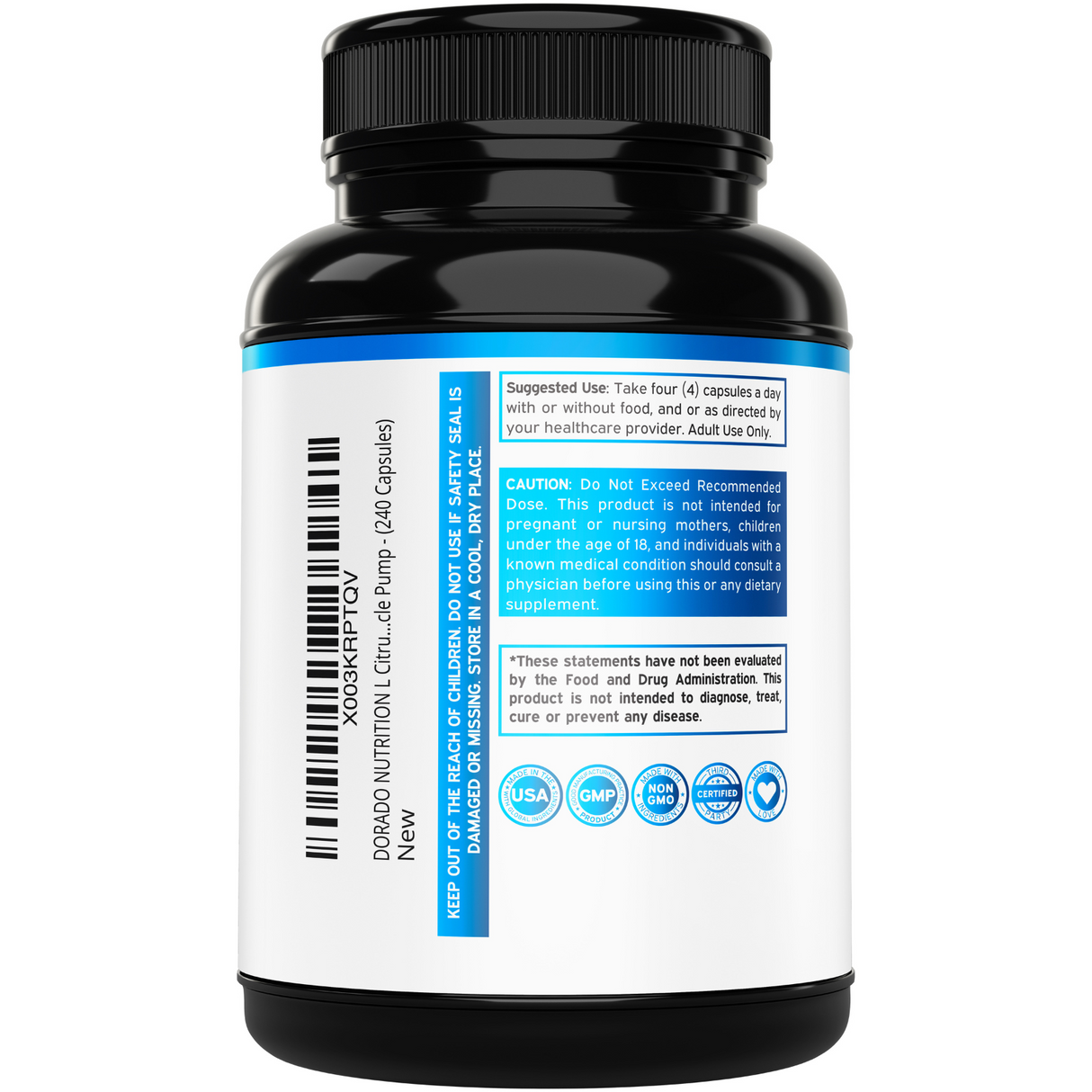 L Citrulline 3000mg - (240 Capsules)