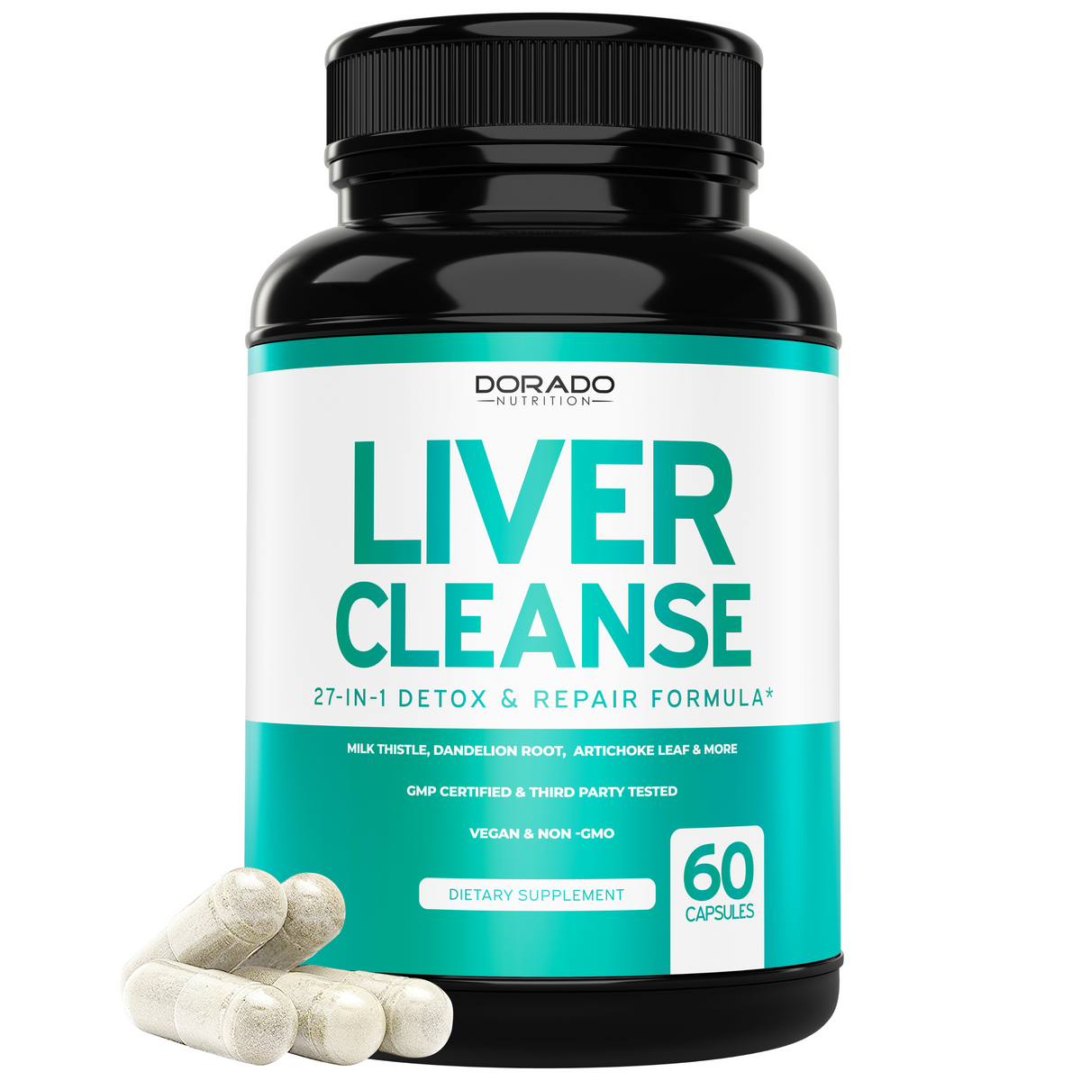 Liver Cleanse Detox - (60 Capsules) – Dorado Nutrition