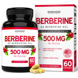 Berberine Supplement 500mg Per Serving (60 Capsules)