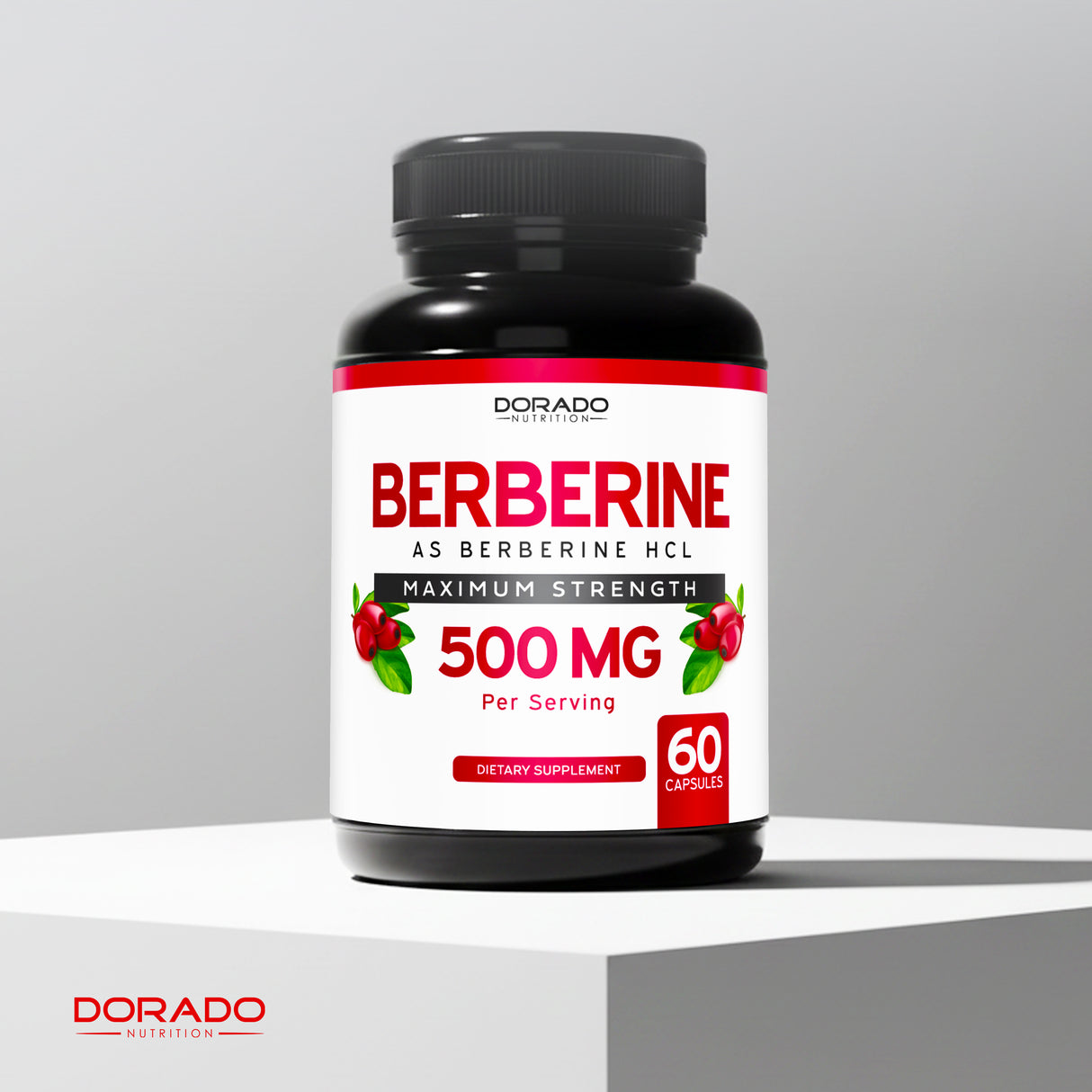 Berberine Supplement 500mg Per Serving (60 Capsules)