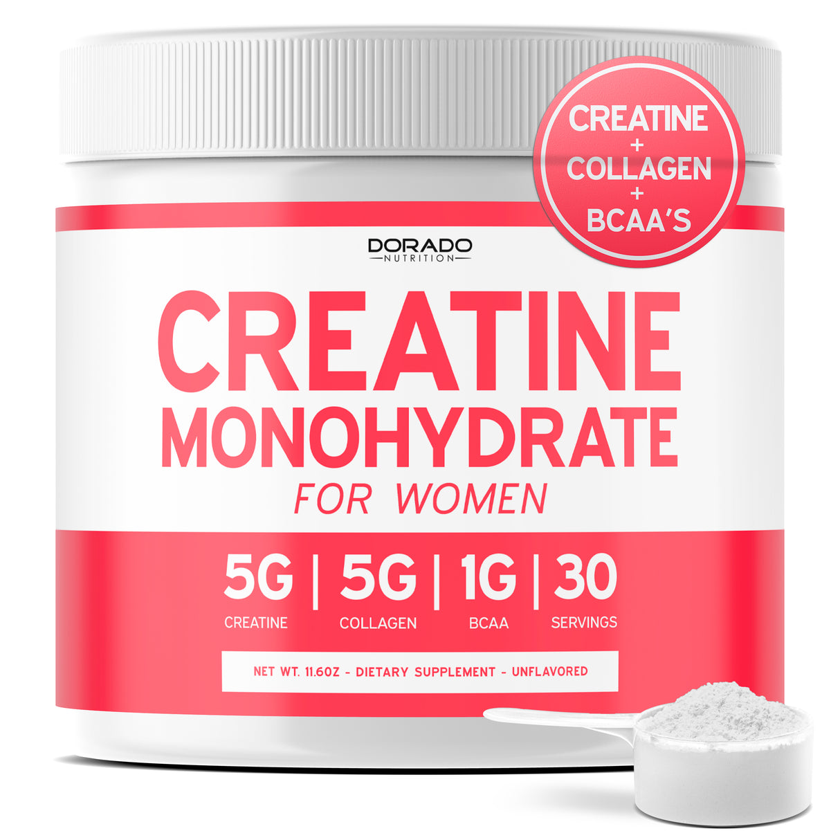 Creatine for Women | Creatine Monohydrate Powder (30 Serving)
