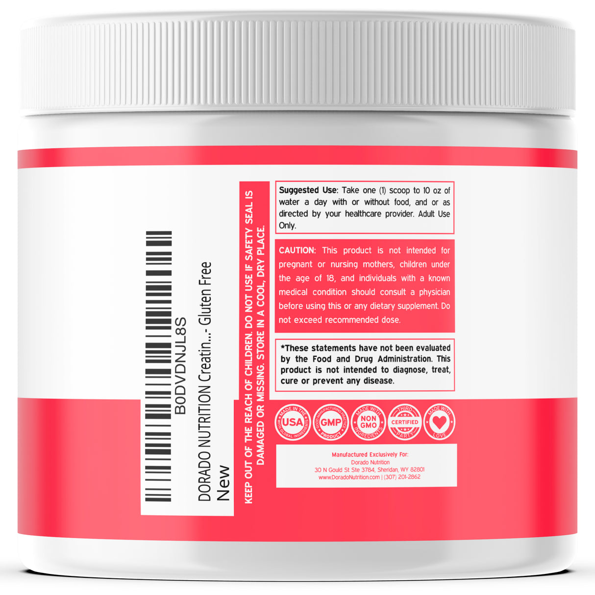 Creatine + Collagen & BCAA's | Creatine Monohydrate Powder (30 Serving)
