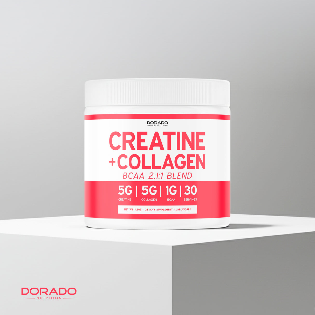 Creatine + Collagen & BCAA's | Creatine Monohydrate Powder (30 Serving)