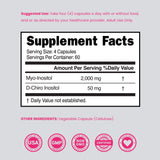 Myo-Inositol & D-Chiro Inositol Supplement For Women (240 Capsules)