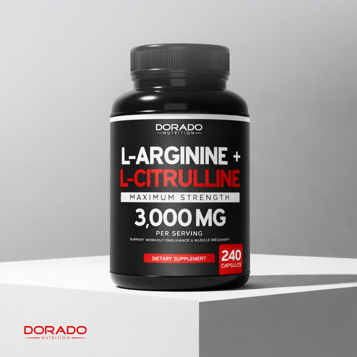 L Arginine L Citrulline 3000mg Supplement (240 Capsules)