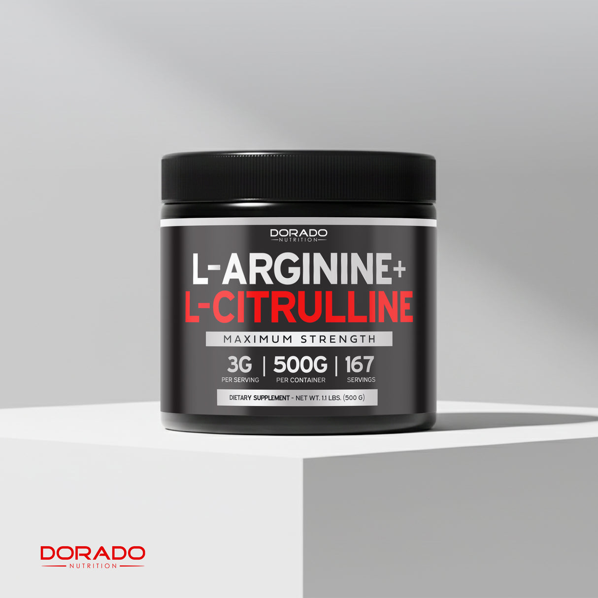 L Arginine L Citrulline Supplement Powder (3g) for Men & Women