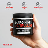 L Arginine L Citrulline Supplement Powder (3g) for Men & Women