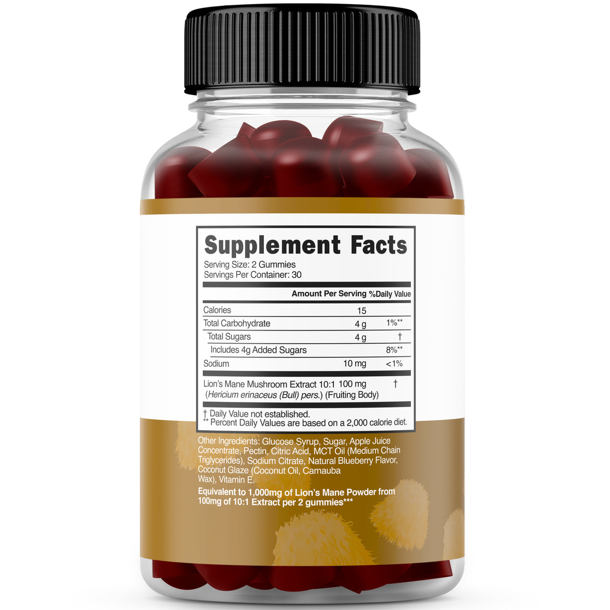 Lions Mane Mushroom Gummies (60 Count)