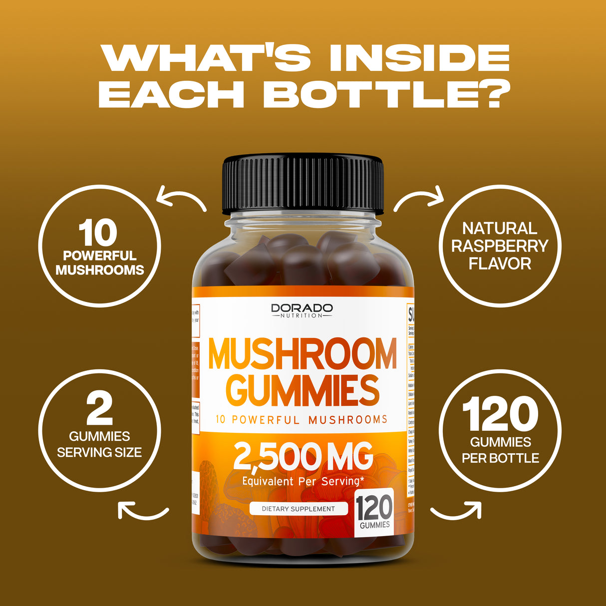 Mushroom Gummies - (120 Gummies)