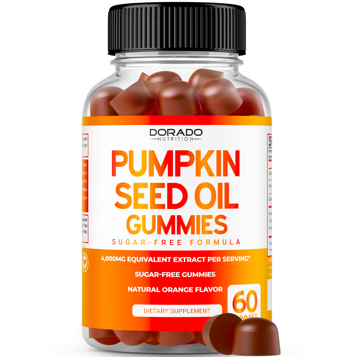 Pumpkin Seed Oil Gummies - (60 Gummies)