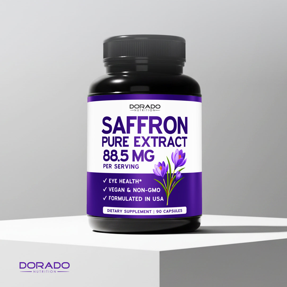 Saffron Flower Extract Supplement (90 Capsules) Women & Men