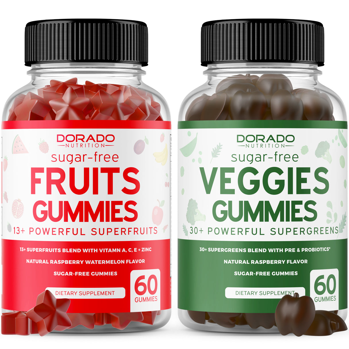 Fruit and Veggies Supplement - (120 Gummies)