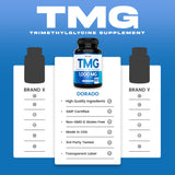 TMG Trimithylglycine Supplement (180 Capsules) for Women & Men