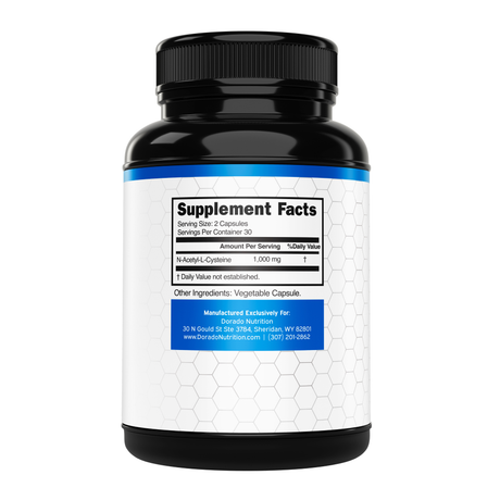 NAC Supplement (60 Capsules, 1000mg Per Serving) for Men and Women