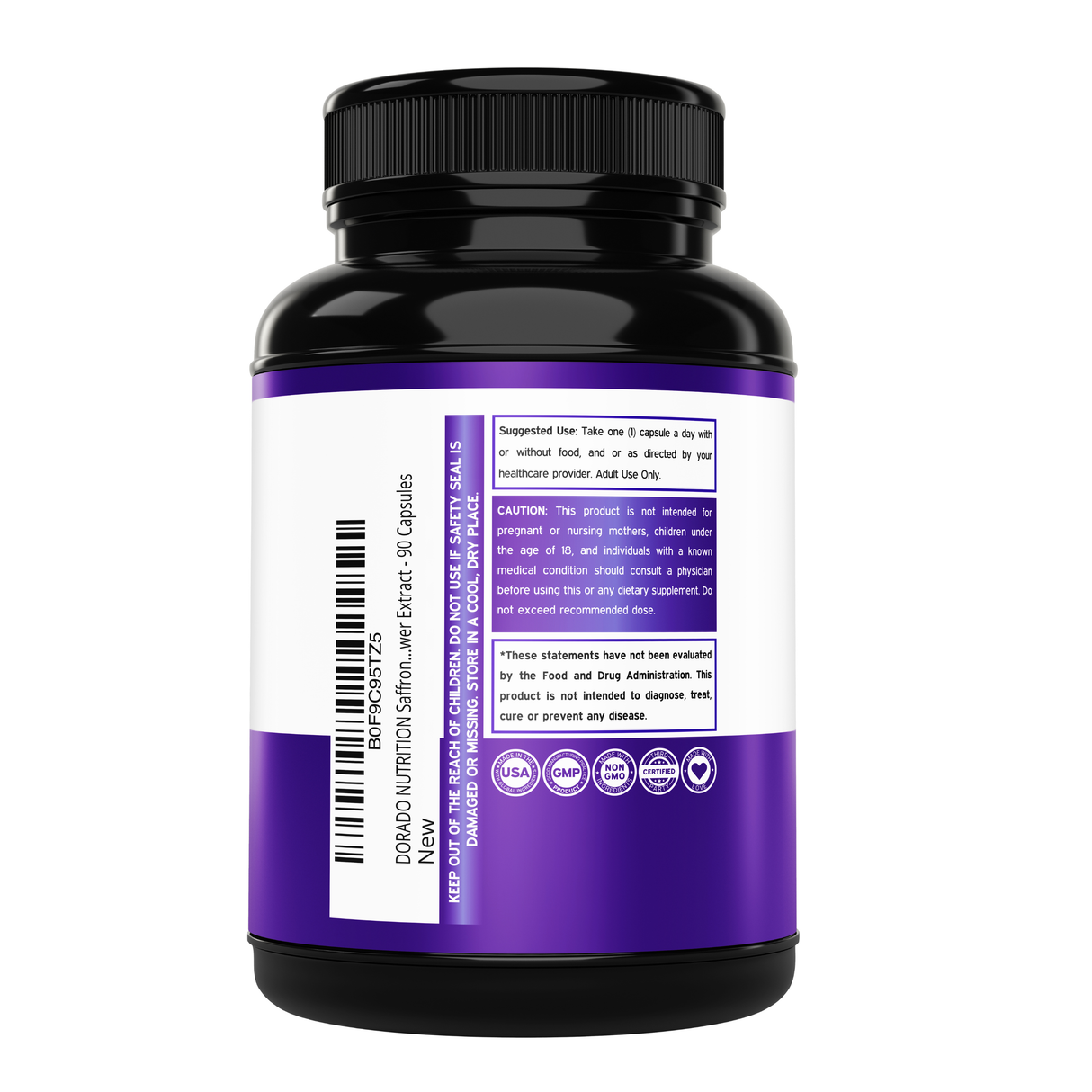 Saffron Flower Extract Supplement (90 Capsules) Women & Men