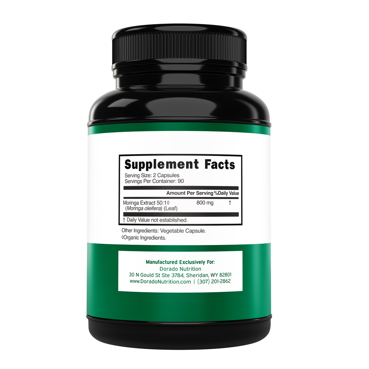 Organic Moringa Supplement (180 Capsule)
