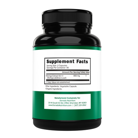 Organic Moringa Supplement (180 Capsule)