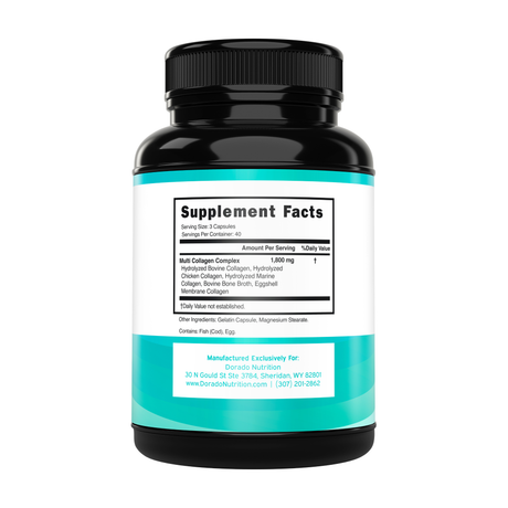 Multi Collagen Pills for Women & Men (120 Capsules)