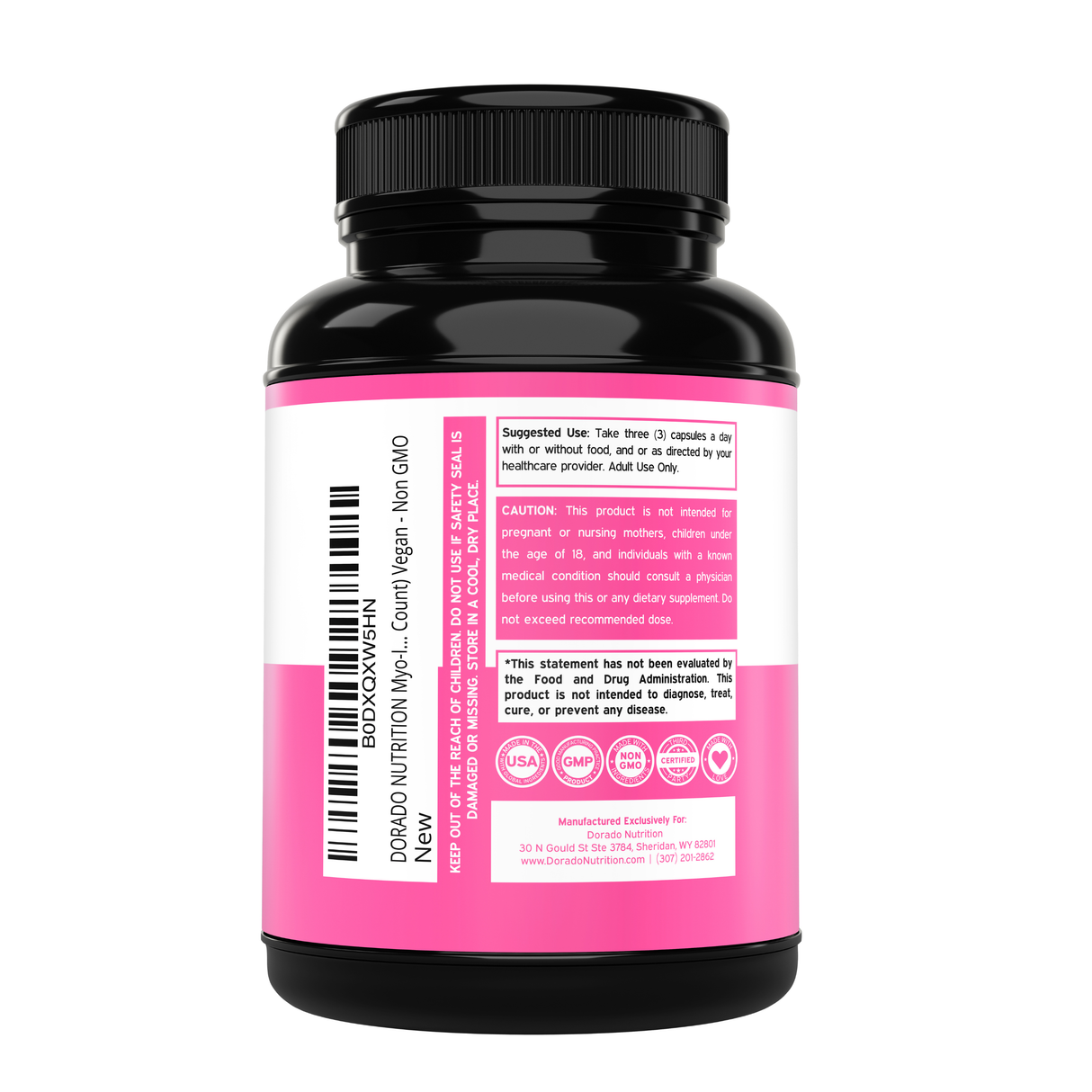 Myo-Inositol & D-Chiro Inositol Supplement for Women (90 Capsules)