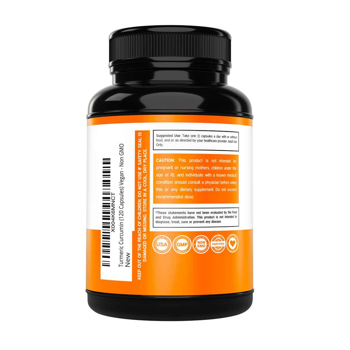 Turmeric Curcumin Supplement (120 Capsules)