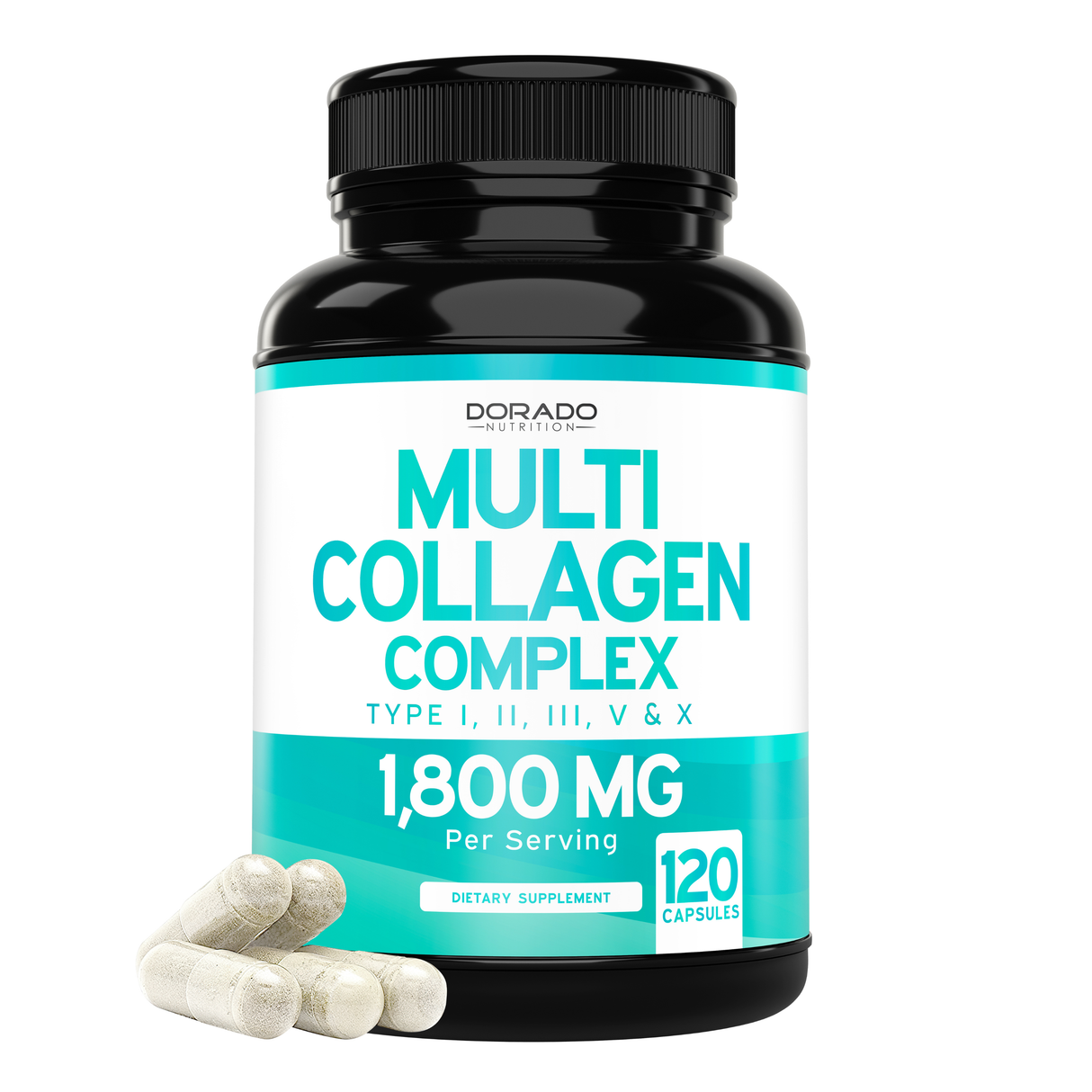 Multi Collagen Pills for Women & Men (120 Capsules)
